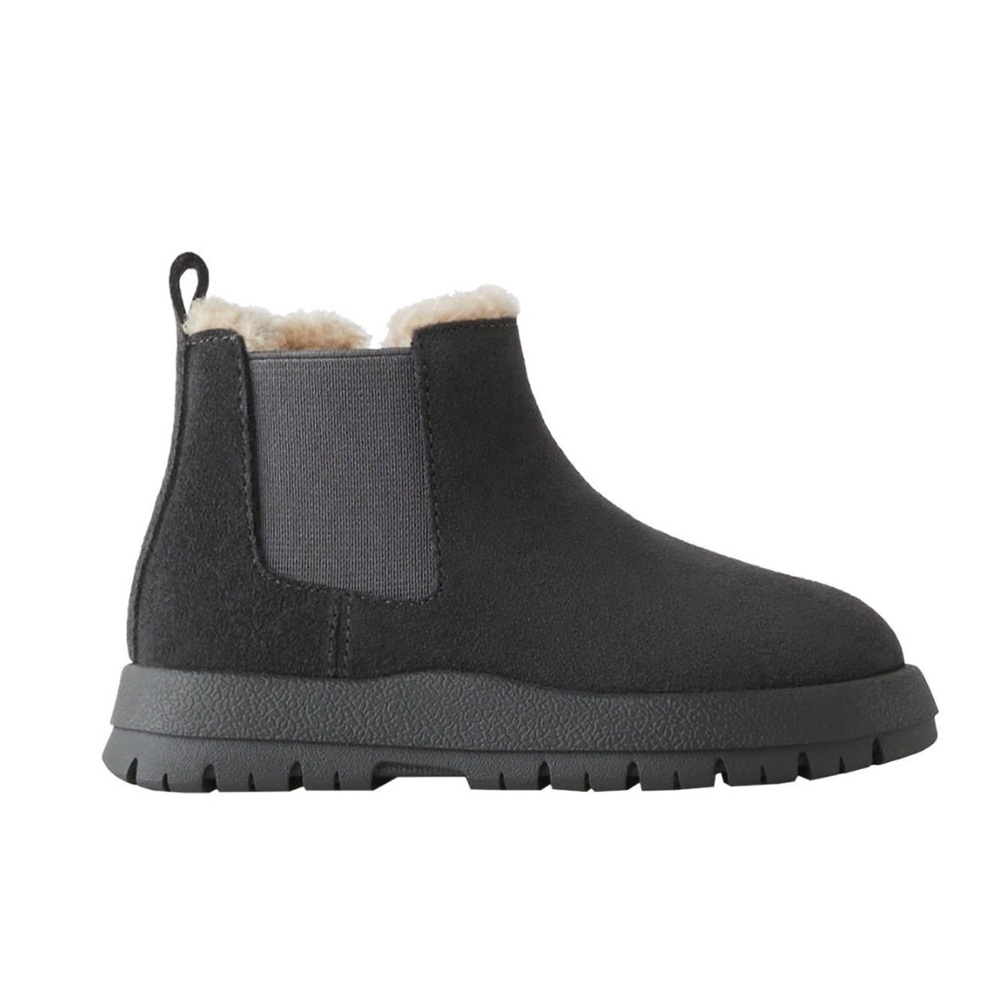 Zara Kids Leather Black Boots